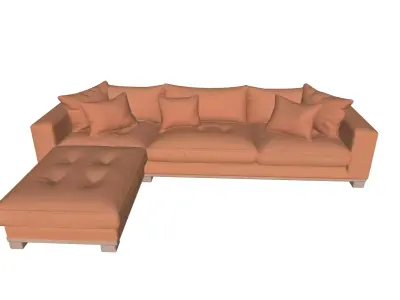 MODERN SOFA 3D model 5