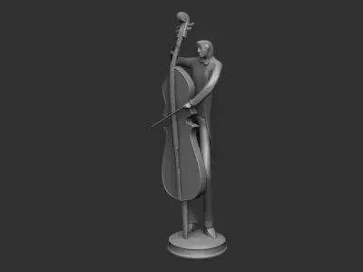 MUSICIAN Statue Decoration Home -Music Band 3D print model