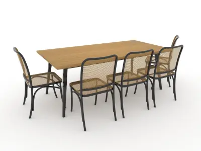 Dining Set 7 3D model