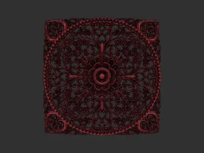 Carved Decor Ornament 3D print model purchase