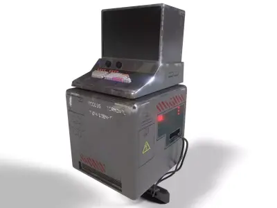 Sci Fi Computer Low-poly 3D model