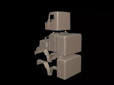 kenworth c500 truck 3d print model 3D print model