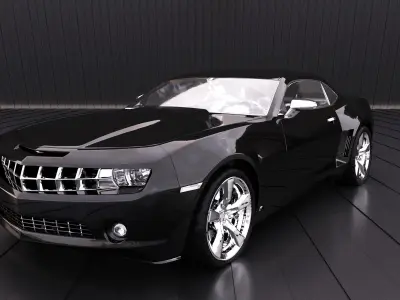 American Muscle Car 3D model buy