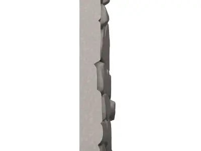 Stacked River Rock Barrier Mesh 3D print model