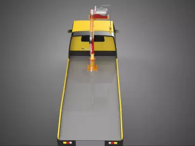 ELECTRIC WINCH HOIST HYDRAULIC CRANE TRUCK PICKUP CAR VEHICLE UP 3D model