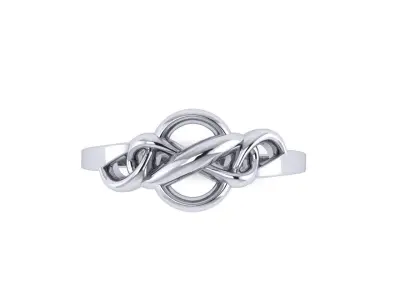 Sea double knot ring  3D print model