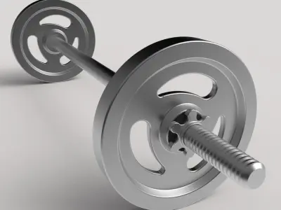 Barbell metal wheel 3D print model