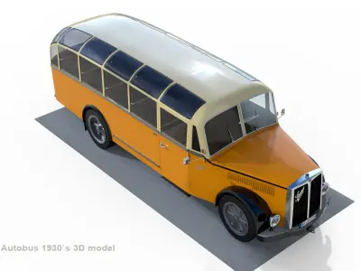 Saurer Autobus 1930s 3D model