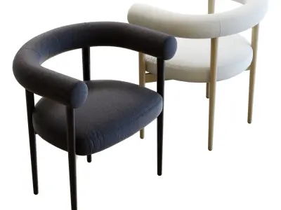 Crate and Barrel Mazz Dining Chair 3D model