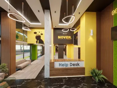 Kitchen Showroom Facade and Interior 3D model