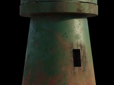 Lighthouse 3D Model PBR materials Low-poly 3D model