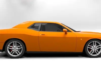 DODGE CHALLANGER Low-poly 3D model