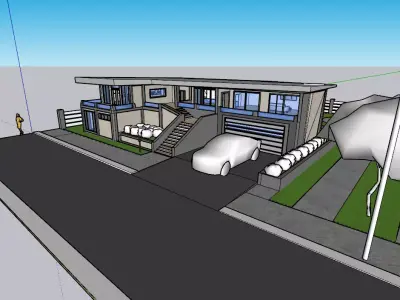 Modern House  3D model get