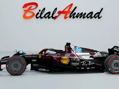 Ferrari SF25 3D Model with Detailed Interior 3D model