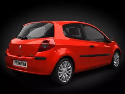 renault clio 3D model