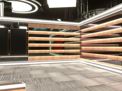 Virtual Broadcast Studio 3D model