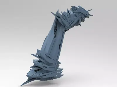 Cyberpunk subzero tail bike  4 3D model