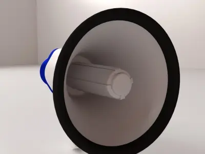 Hailer megaphone 3D model