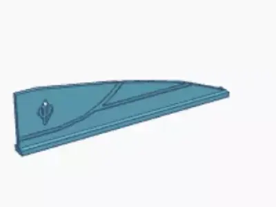 arrow fletching 3D print model