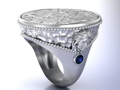 luxury ring for woman 3D print model