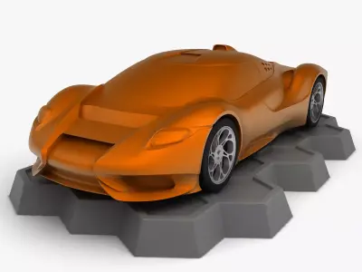 Anaconda Supercar 3v3 - Printable 3D print model