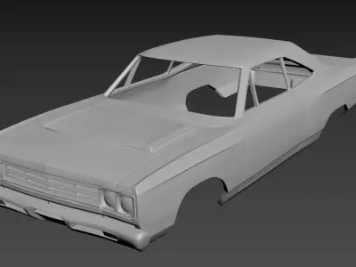 Plymouth Road Runner 1969 3D print model