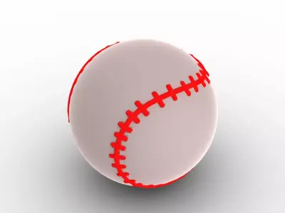softball - multiextruder colorprintable  3D print model