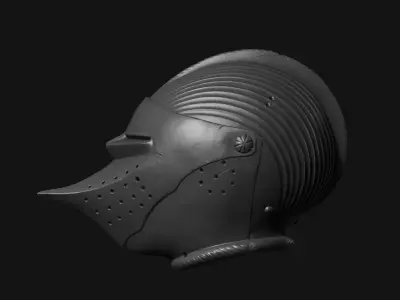 Medieval Helmet V 3D print model