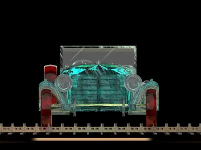 Antique car 3D model get
