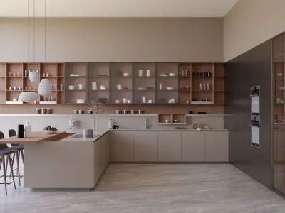 Modern kitchen 3D model - Ernestomeda - Sign model 3D model