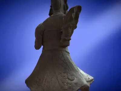 Chinese Guardian Statue 3D print model