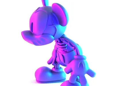 Creepy Mickey Mouse Bones toy 3D print model