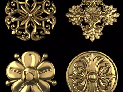 Ornament Element Pack 24 3D model