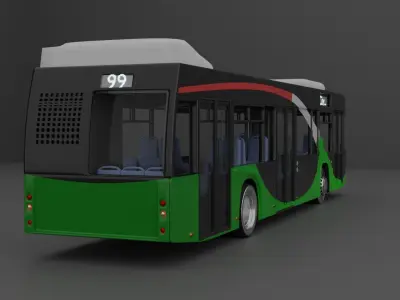 City Bus - Menarinibus 12 CityMood 3D model