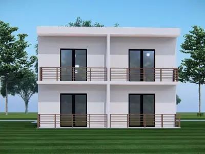 Modern Luxury House  Contemporary Two Story Home 3D model