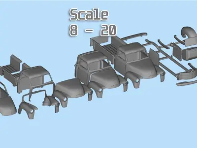 1951 Pickup 3100 3d printed Cars Old pickup 3D print model