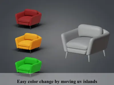 Stylized Interior Game Asset- Game ready 3D model