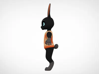 Rabbit Cole Low-poly 3D model