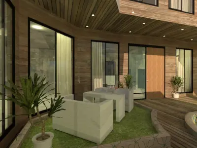 Contemporary House Design A40  DWG  SketchUp Model 3D model