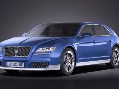 Generic Luxury Saloon 2016 VRAY 3D model