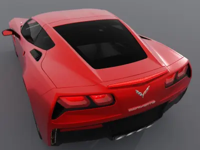 Car - Corvette 3D model