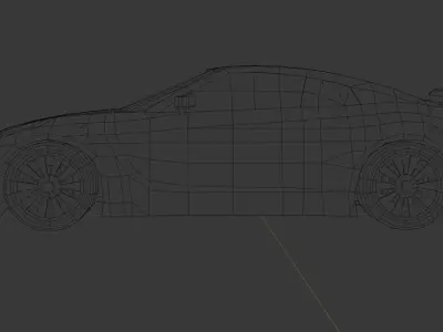 Gameready Low Poly Nissan GTR Low-poly 3D model