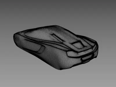 The silhouette of the car 2011 McLaren MP4-12C Coupe 3D print model