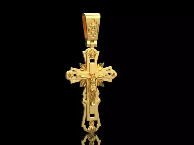Cross Pendant Chain 40008 3D print model