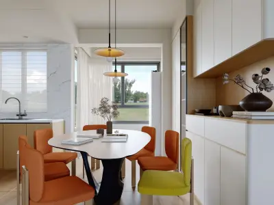 modern  interior scenes  3D model