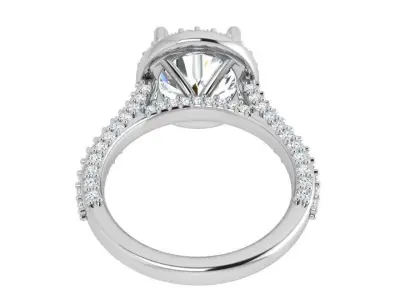 Round Halo Ring 3973 3D print model