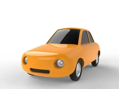 Toon car collection 3D Model Pack