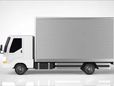 truck delivery 3D model
