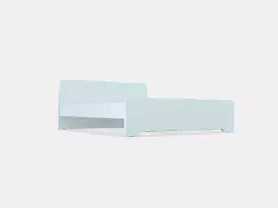 ASKVOLL Bed frame 8 Low-poly 3D model