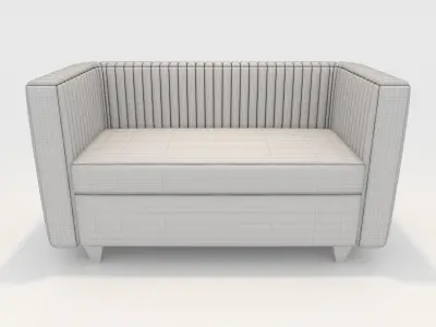 Sofa 2 Seater 15 3D model